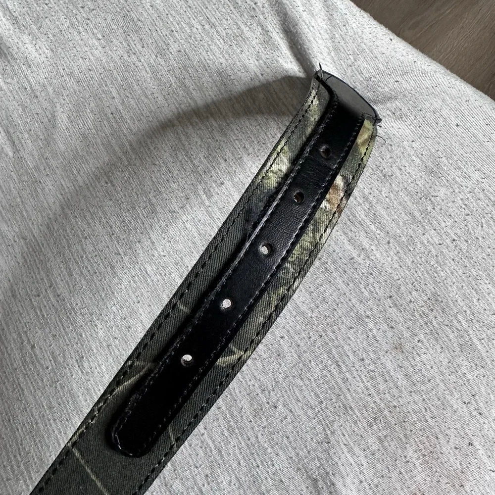 Mens‎ Cotton Twill Camo Bonded Lined Belt Size 34 / 85